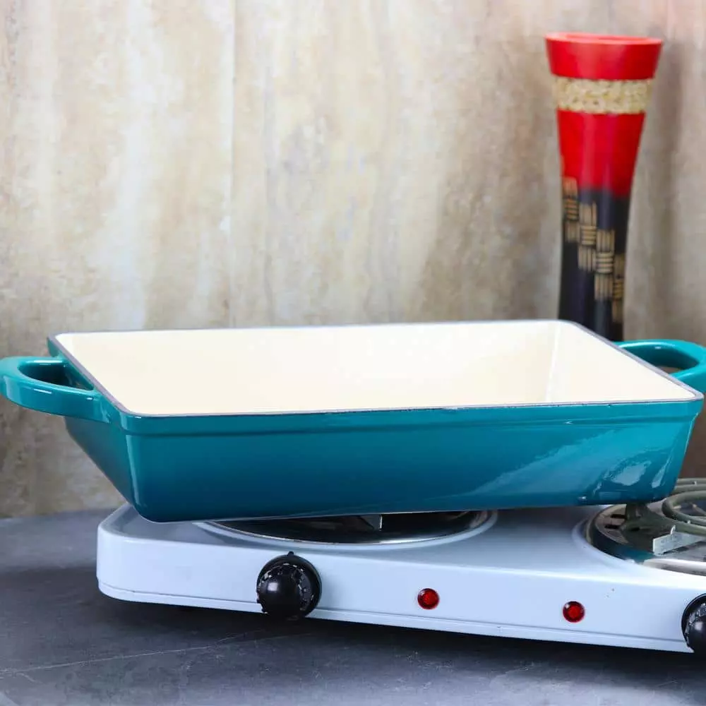 Artisan 13 in. Rectangle Enameled Cast Iron Lasagna Pan by Crock-Pot 6 Artisan 13 in. Rectangle Enameled Cast Iron Lasagna Pan by Crock-Pot - Image 4