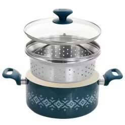 Savory Saffron 16-Piece Ceramic Nonstick Cookware Set in Teal by Spice BY TIA MOWRY 16 Savory Saffron 16-Piece Ceramic Nonstick Cookware Set in Teal by Spice BY TIA MOWRY -Cookware Sales Shop teal pot pan sets 985118503m 4f 1000