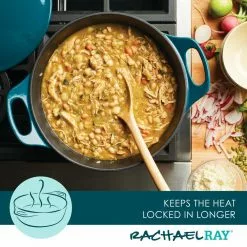 5 qt. Round Teal Enameled Cast Iron Dutch Oven with Lid by Rachael Ray 14 5 qt. Round Teal Enameled Cast Iron Dutch Oven with Lid by Rachael Ray -Cookware Sales Shop teal rachael ray dutch ovens 48324 1f 1000