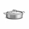 Gourmet Tri-Ply Clad 6 qt. Covered Stainless Steel Braiser by Tramontina -Cookware Sales Shop tramontina braisers 80116 067ds 64 1000