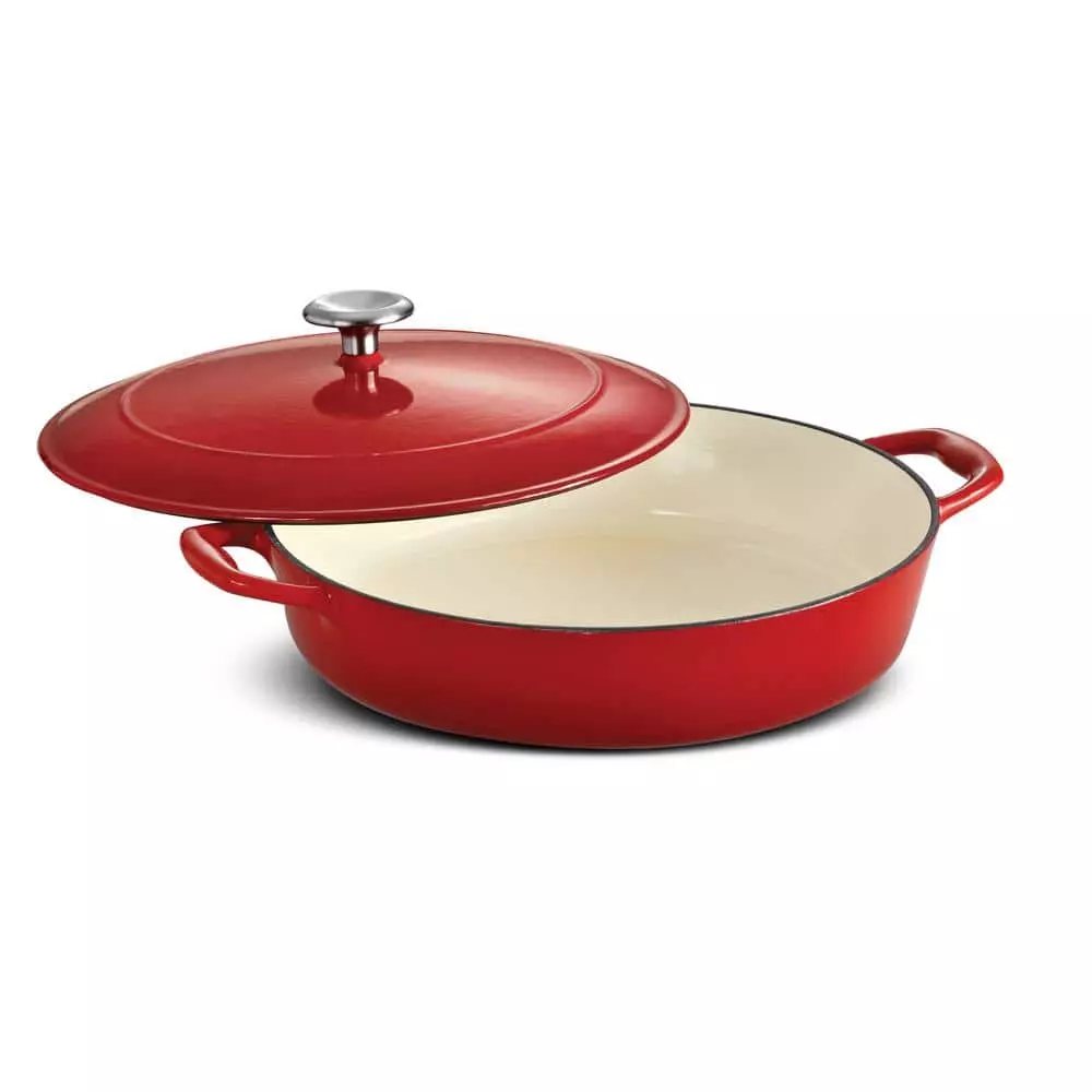 Gourmet 4 Qt. Cast Iron Braising Pan by Tramontina 3 Gourmet 4 Qt. Cast Iron Braising Pan by Tramontina