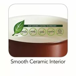 Style Ceramica 1.5 qt. Aluminum Ceramic Nonstick Sauce Pan in Copper with Glass Lid by Tramontina -Cookware Sales Shop tramontina sauce pans 80110 048ds 1f 1000