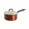 Style Ceramica 3 qt. Aluminum Ceramic Nonstick Sauce Pan in Copper with Glass Lid by Tramontina 1 Style Ceramica 3 qt. Aluminum Ceramic Nonstick Sauce Pan in Copper with Glass Lid by Tramontina -Cookware Sales Shop tramontina sauce pans 80110 049ds 64 1000