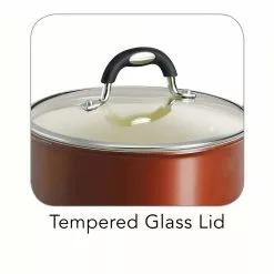 Style Ceramica 3 qt. Aluminum Ceramic Nonstick Sauce Pan in Copper with Glass Lid by Tramontina 9 Style Ceramica 3 qt. Aluminum Ceramic Nonstick Sauce Pan in Copper with Glass Lid by Tramontina -Cookware Sales Shop tramontina sauce pans 80110 049ds c3 1000