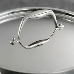 Gourmet Tri-Ply Clad 2 qt. Stainless Steel Sauce Pan with Lid by Tramontina -Cookware Sales Shop tramontina sauce pans 80116 022ds 44 1000