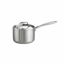 Gourmet Tri-Ply Clad 2 qt. Stainless Steel Sauce Pan with Lid by Tramontina