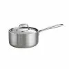 Gourmet Tri-Ply Clad 3 qt. Stainless Steel Sauce Pan with Lid by Tramontina -Cookware Sales Shop tramontina sauce pans 80116 023ds 64 1000