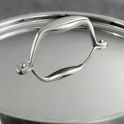 Gourmet 4 Qt. Tri-Ply Clad Saucepan with Lid by Tramontina -Cookware Sales Shop tramontina sauce pans 80116 024ds c3 1000