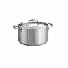 Gourmet Tri-Ply Clad 6 qt. Stainless Steel Sauce Pot with Lid by Tramontina 2 Gourmet Tri-Ply Clad 6 qt. Stainless Steel Sauce Pot with Lid by Tramontina -Cookware Sales Shop tramontina sauce pans 80116 040ds 64 1000
