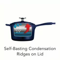 Gourmet 2.5 qt. Enameled Cast Iron Sauce Pan in Gradated Cobalt with Lid by Tramontina 15 Gourmet 2.5 qt. Enameled Cast Iron Sauce Pan in Gradated Cobalt with Lid by Tramontina -Cookware Sales Shop tramontina sauce pans 80131 070ds 44 1000