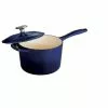Gourmet 2.5 qt. Enameled Cast Iron Sauce Pan in Gradated Cobalt with Lid by Tramontina 1 Gourmet 2.5 qt. Enameled Cast Iron Sauce Pan in Gradated Cobalt with Lid by Tramontina -Cookware Sales Shop tramontina sauce pans 80131 070ds 64 1000