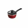 Sicilia 1.25 qt. Aluminum Nonstick Covered Sauce Pan in Raspberry by Tramontina -Cookware Sales Shop tramontina sauce pans 80149 038ds 64 1000