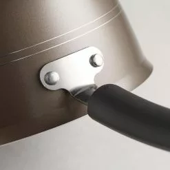 Sicilia 2.5 qt. Aluminum Nonstick Covered Sauce Pan in Hazelnut by Tramontina -Cookware Sales Shop tramontina sauce pans 80149 053ds 44 1000