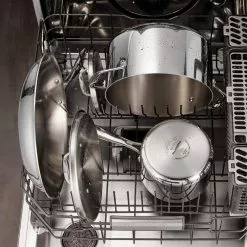 Gourmet Tri-Ply Clad 3 qt. Stainless Steel Saute Pan with Lid by Tramontina 21 Gourmet Tri-Ply Clad 3 qt. Stainless Steel Saute Pan with Lid by Tramontina -Cookware Sales Shop tramontina saute pans 80116 058ds 1f 1000