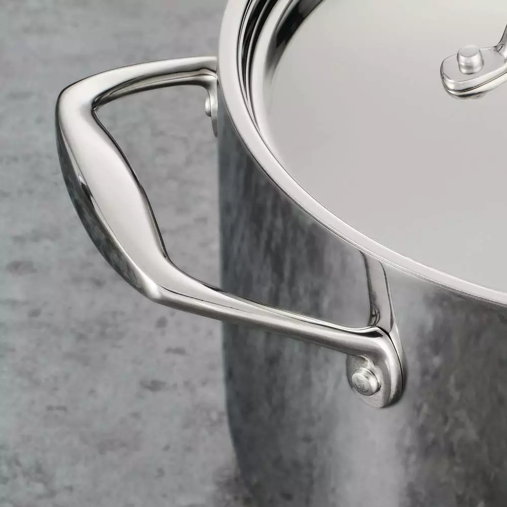 Gourmet Tri-Ply Clad 3 qt. Stainless Steel Saute Pan with Lid by Tramontina 8 Gourmet Tri-Ply Clad 3 qt. Stainless Steel Saute Pan with Lid by Tramontina - Image 6