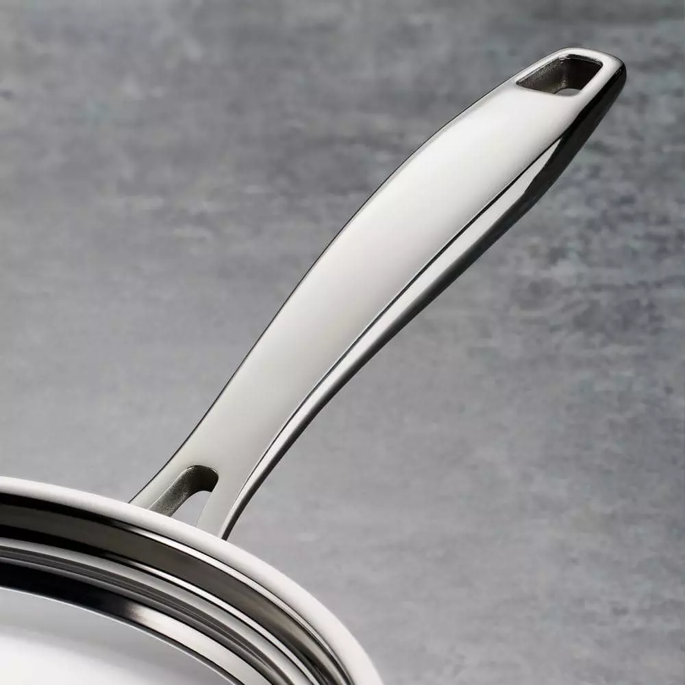 Gourmet Tri-Ply Clad 3 qt. Stainless Steel Saute Pan with Lid by Tramontina 6 Gourmet Tri-Ply Clad 3 qt. Stainless Steel Saute Pan with Lid by Tramontina - Image 4