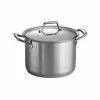 Gourmet Prima 8 qt. Stainless Steel Stock Pot with Lid by Tramontina -Cookware Sales Shop tramontina stock pots 80101 011ds 64 1000