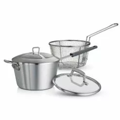 Professional Fusion 5.5 Qt. Aluminum Fry Set by Tramontina