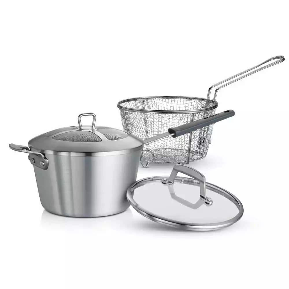 Professional Fusion 5.5 Qt. Aluminum Fry Set by Tramontina 3 Professional Fusion 5.5 Qt. Aluminum Fry Set by Tramontina
