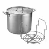 22 qt. Stainless Steel Canning Stock Pot with Rack by Tramontina 2 22 qt. Stainless Steel Canning Stock Pot with Rack by Tramontina -Cookware Sales Shop tramontina stock pots 80120 006ds 64 1000