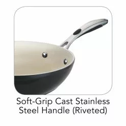 Gourmet Ceramica Deluxe Aluminum Stir-Fry Pan by Tramontina 11 Gourmet Ceramica Deluxe Aluminum Stir-Fry Pan by Tramontina -Cookware Sales Shop tramontina woks stir fry pans 80110 022ds 4f 1000