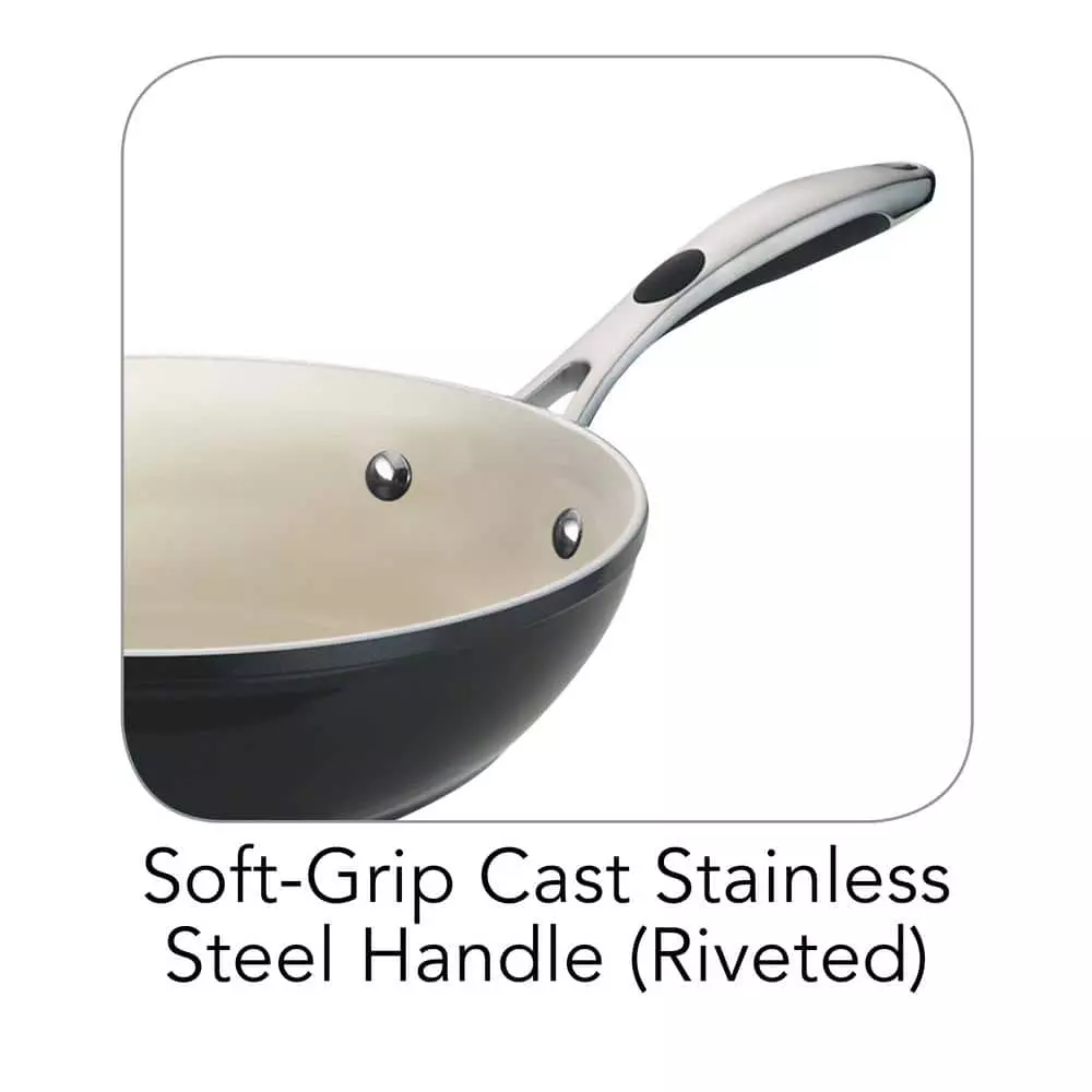 Gourmet Ceramica Deluxe Aluminum Stir-Fry Pan by Tramontina 6 Gourmet Ceramica Deluxe Aluminum Stir-Fry Pan by Tramontina - Image 4