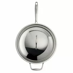 Tri-Ply Clad 12 in Stainless Steel Wok by Tramontina 11 Tri-Ply Clad 12 in Stainless Steel Wok by Tramontina -Cookware Sales Shop tramontina woks stir fry pans 80116 046ds 4f 1000