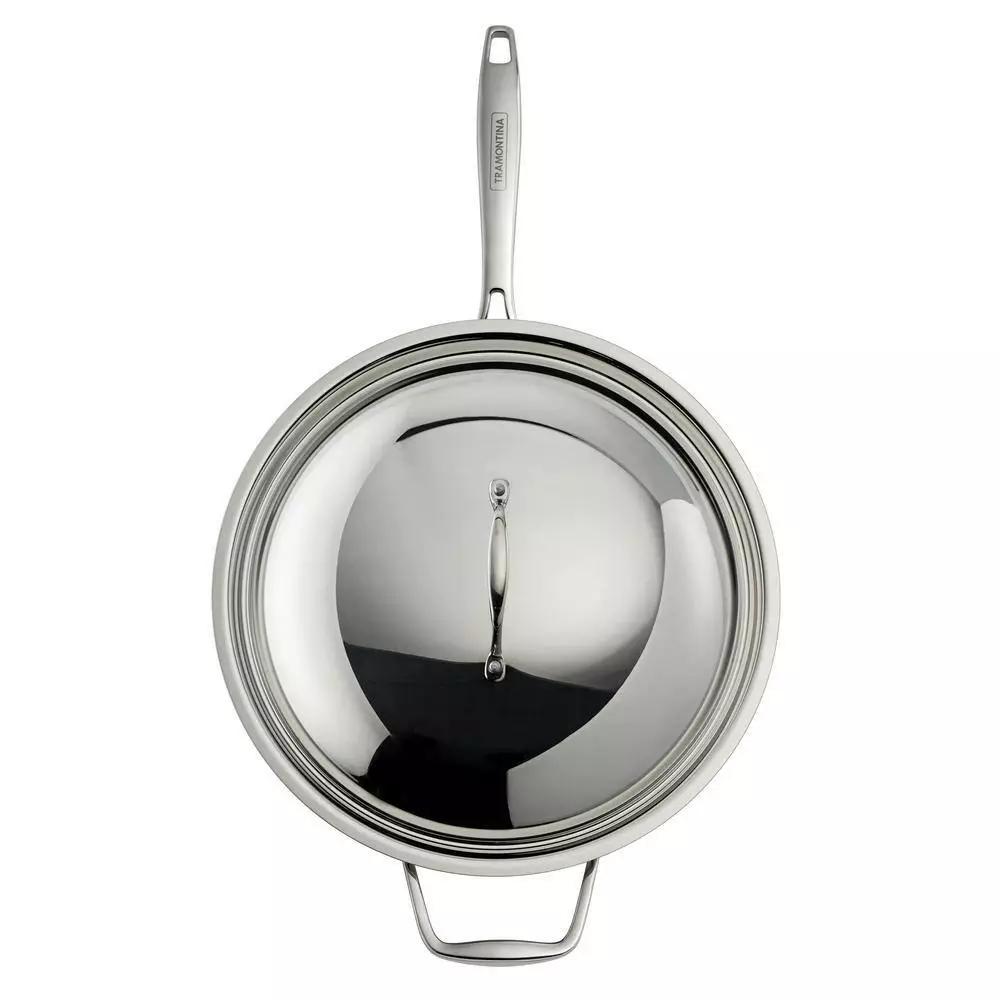 Tri-Ply Clad 12 in Stainless Steel Wok by Tramontina 5 Tri-Ply Clad 12 in Stainless Steel Wok by Tramontina - Image 3