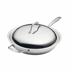 Tri-Ply Clad 12 in Stainless Steel Wok by Tramontina