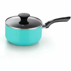 Nonstick 10- Piece Aluminum Cookware Set, Turquoise by Cook N Home 8 Nonstick 10- Piece Aluminum Cookware Set, Turquoise by Cook N Home -Cookware Sales Shop turquoise cook n home pot pan sets 02692 4f 1000