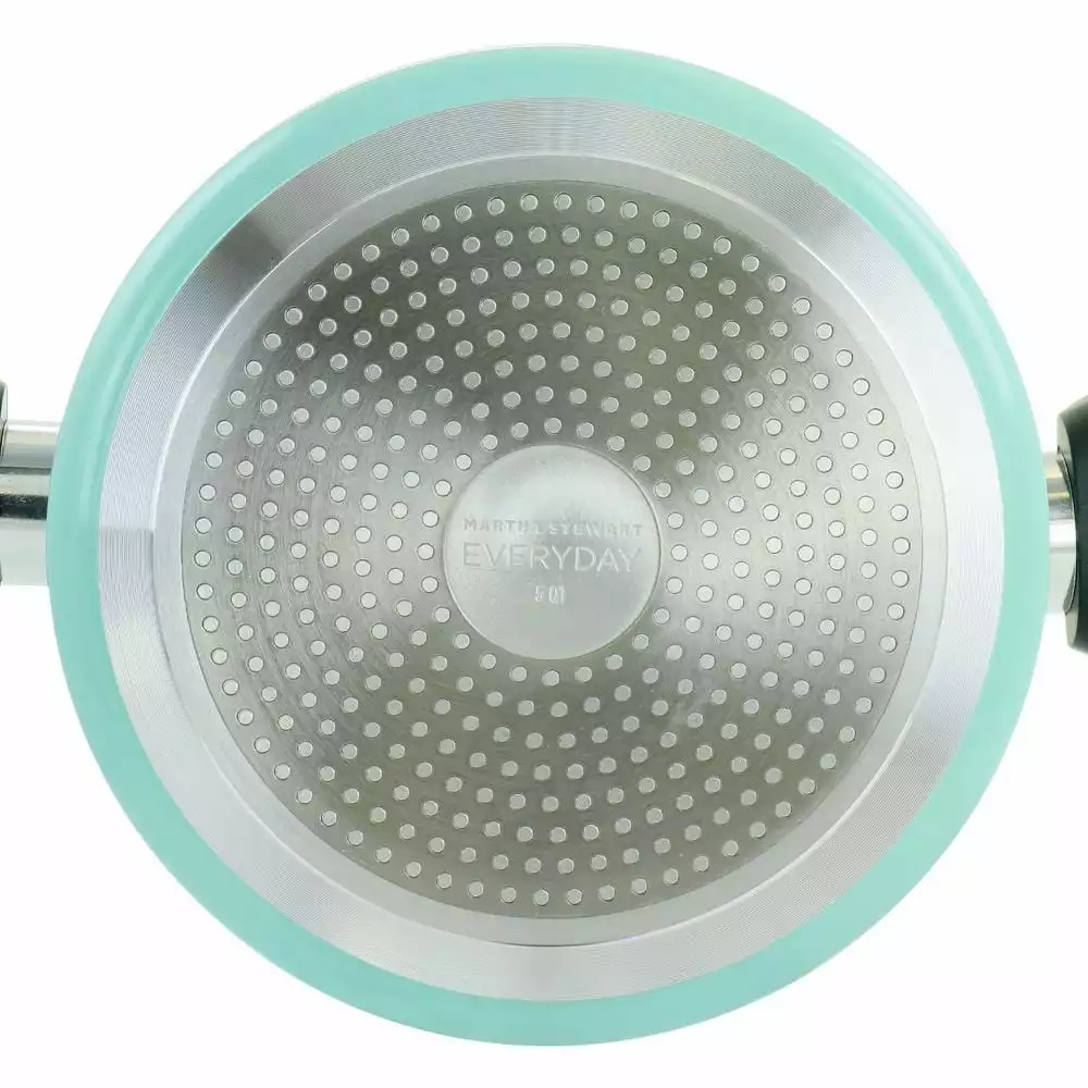 Everyday 5 qt. Aluminum Dutch Oven with Lid in Turquoise by MARTHA STEWART 5 Everyday 5 qt. Aluminum Dutch Oven with Lid in Turquoise by MARTHA STEWART - Image 3