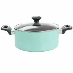 Everyday 5 qt. Aluminum Dutch Oven with Lid in Turquoise by MARTHA STEWART