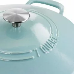 7 qt. Round Turquoise Enameled Cast Iron Dutch Oven with Lid by MARTHA STEWART 14 7 qt. Round Turquoise Enameled Cast Iron Dutch Oven with Lid by MARTHA STEWART -Cookware Sales Shop turquoise dutch ovens 985117931m fa 1000