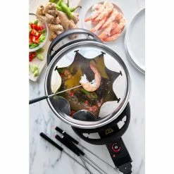 3 qt. Turquoise Ceramic Non-Stick Multi-Use Fondue Pot Set with 8-Fondue Forks by GreenLife -Cookware Sales Shop turquoise greenlife fondue pots cc005117 001 1f 1000