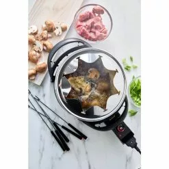 3 qt. Turquoise Ceramic Non-Stick Multi-Use Fondue Pot Set with 8-Fondue Forks by GreenLife -Cookware Sales Shop turquoise greenlife fondue pots cc005117 001 44 1000