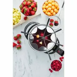 3 qt. Turquoise Ceramic Non-Stick Multi-Use Fondue Pot Set with 8-Fondue Forks by GreenLife -Cookware Sales Shop turquoise greenlife fondue pots cc005117 001 4f 1000