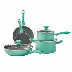 Diamond 13-Piece Aluminum Ceramic Nonstick Cookware Set in Turquoise by GreenLife 14 Diamond 13-Piece Aluminum Ceramic Nonstick Cookware Set in Turquoise by GreenLife -Cookware Sales Shop turquoise greenlife pot pan sets cc002349 001 40 1000