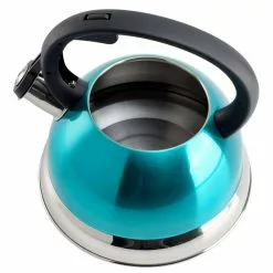 Flintshire 1.75 Qt. 7-Cup Stainless Steel Whistling Stovetop Tea Kettle in Turquoise by Mr. Coffee 14 Flintshire 1.75 Qt. 7-Cup Stainless Steel Whistling Stovetop Tea Kettle in Turquoise by Mr. Coffee -Cookware Sales Shop turquoise mr coffee tea kettles 985118844m 1f 1000