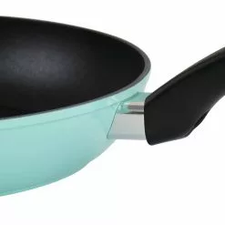 Everyday 11 in. Nonstick Aluminum Frying Pan in Turquoise by MARTHA STEWART -Cookware Sales Shop turquoise skillets 985117290m 4f 1000