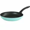 Everyday 11 in. Nonstick Aluminum Frying Pan in Turquoise by MARTHA STEWART -Cookware Sales Shop turquoise skillets 985117290m 64 1000