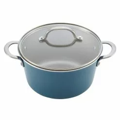 Ayesha Home Collection Porcelain Enamel Nonstick Cookware Set, 10-Piece, Twilight Teal by Ayesha Curry 19 Ayesha Home Collection Porcelain Enamel Nonstick Cookware Set, 10-Piece, Twilight Teal by Ayesha Curry -Cookware Sales Shop twilight teal ayesha curry pot pan sets 10775 76 1000