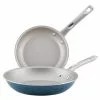 Home Collection 2-Piece Aluminum Nonstick Skillet Set in Twilight Teal by Ayesha Curry 2 Home Collection 2-Piece Aluminum Nonstick Skillet Set in Twilight Teal by Ayesha Curry -Cookware Sales Shop twilight teal ayesha curry skillets 10755 64 1000
