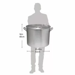 84 qt. Aluminum Cooking Stock Pot with Basket for Steaming Tamales Seafood Crawfish Boiler with Lid by Unbranded -Cookware Sales Shop unbranded stock pots cpes 4478 4f 1000