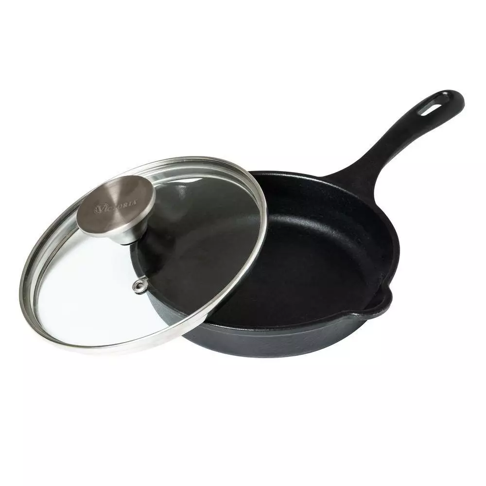 Glass Lid with Stainless Steel Knob for 6.5 in. Skillet by Victoria 6 Glass Lid with Stainless Steel Knob for 6.5 in. Skillet by Victoria - Image 4