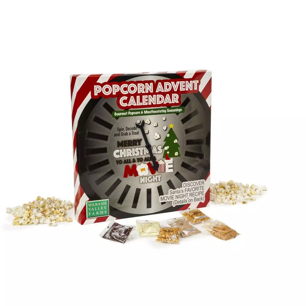 6 qt. Aluminum Stovetop Popcorn Popper with Santa's Secret Popcorn Advent Calendar Set by Wabash Valley Farms 6 6 qt. Aluminum Stovetop Popcorn Popper with Santa's Secret Popcorn Advent Calendar Set by Wabash Valley Farms - Image 4