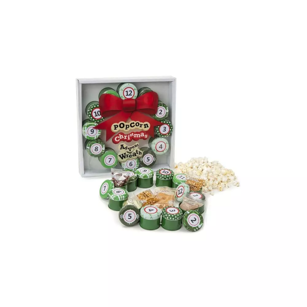 6 qt. Aluminum Red Stovetop Popcorn Popper with 12-Days of Popcorn Christmas Advent Calendar and Pop Open Tubs by Wabash Valley Farms 9 6 qt. Aluminum Red Stovetop Popcorn Popper with 12-Days of Popcorn Christmas Advent Calendar and Pop Open Tubs by Wabash Valley Farms - Image 7