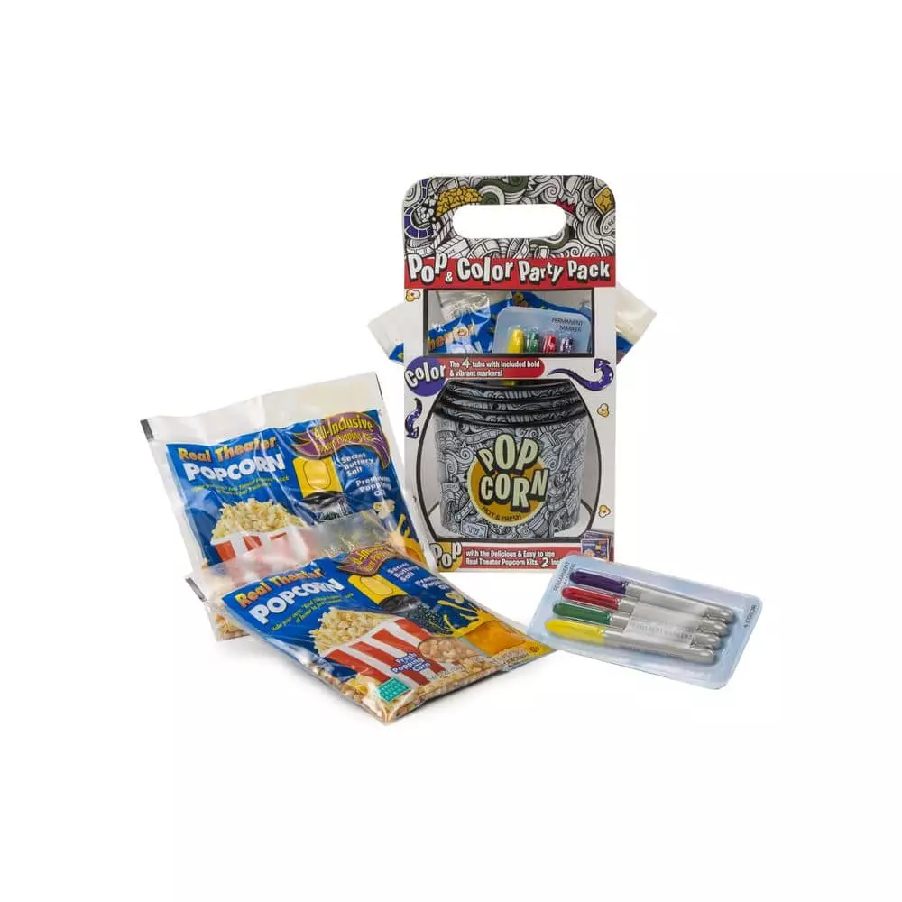 6 qt. Aluminum Stovetop Popcorn Popper with Pop and Color Party Pack by Wabash Valley Farms 5 6 qt. Aluminum Stovetop Popcorn Popper with Pop and Color Party Pack by Wabash Valley Farms - Image 3