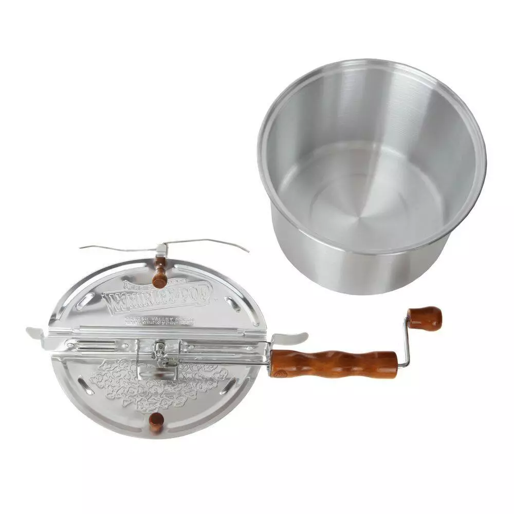 6 qt. Aluminum Stovetop Popcorn Popper with Pop and Color Party Pack by Wabash Valley Farms 4 6 qt. Aluminum Stovetop Popcorn Popper with Pop and Color Party Pack by Wabash Valley Farms - Image 2