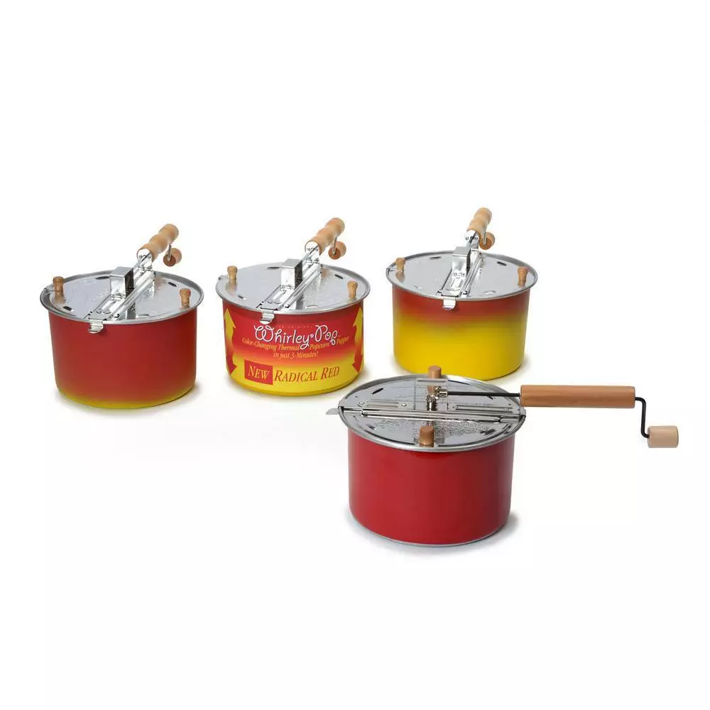 2-Piece Aluminum Color Changing Stovetop Popcorn Popper Set with Real Theater All-Inclusive Popping Kit by Whirley-Pop 4 2-Piece Aluminum Color Changing Stovetop Popcorn Popper Set with Real Theater All-Inclusive Popping Kit by Whirley-Pop - Image 2