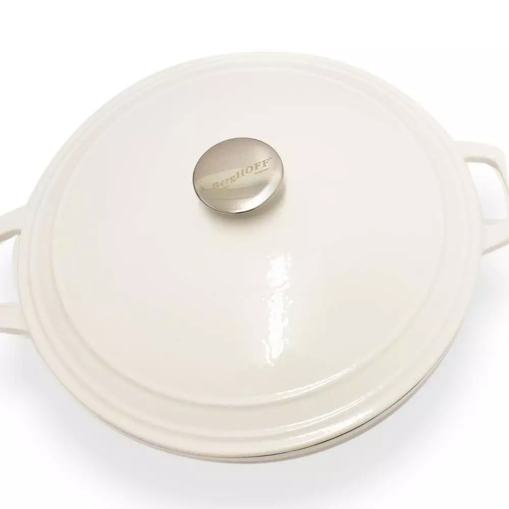 Neo 7 qt. White Cast Iron Round Cov Casserole by BergHOFF 5 Neo 7 qt. White Cast Iron Round Cov Casserole by BergHOFF - Image 3